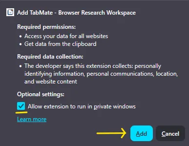 Confirm install